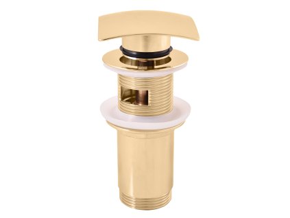 Výpusť umyvadlová CLICK-CLACK 5/4 - čtvercová, Zlatá - lesklá MD0481Z, RAV Slezák
