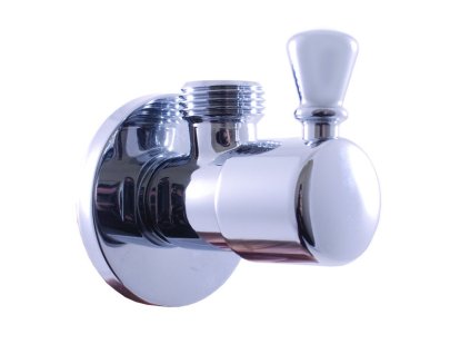 Ventil rohový s keramickým vrškem 1/2"x 3/8", Chrom RV0138, RAV Slezák
