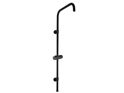 Sprchová tyč k bateriím s hlavovou a ruční sprchou, Černá - matná MD0763CMAT, RAV Slezák