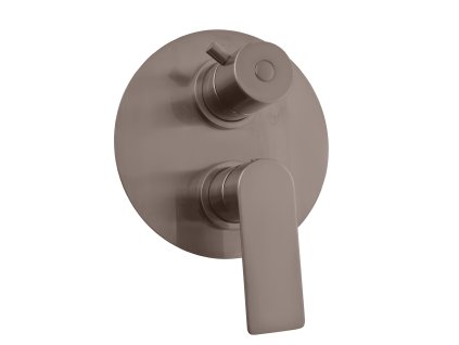 NIL - Vanová/Sprchová baterie podomítková 3-cestná s tělesem, Metal Grey - kartáčovaná NL187.3MGK, RAV Slezák