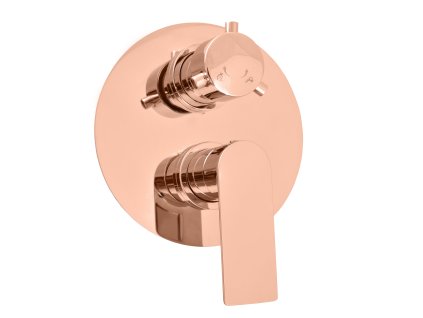 NIL - Vanová/Sprchová baterie podomítková 2-cestná s tělesem, Zlatá Růžová - lesklá NL186KZRL, RAV Slezák