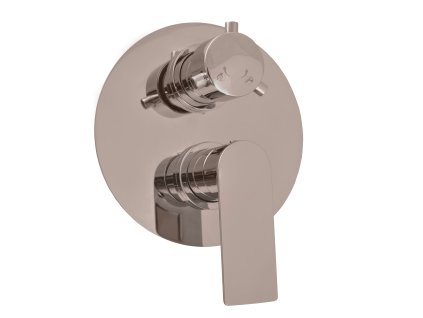 NIL - Vanová/Sprchová baterie podomítková 2-cestná s tělesem, Metal Grey - lesklá NL186KMGL, RAV Slezák