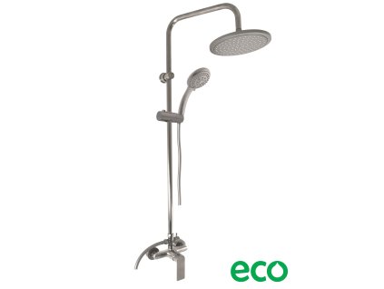 NIL - Sprchový systém s vodovodní baterií, Metal Grey - lesklá NL182.5/7MGL, RAV Slezák