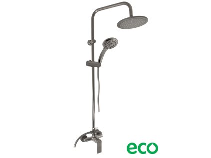 NIL - Sprchový systém s vodovodní baterií, Metal Grey - kartáčovaná NL182.5/7-1MGK, RAV Slezák