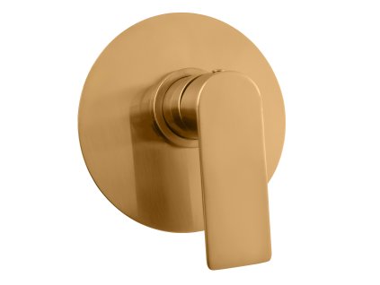 NIL - Sprchová baterie podomítková 1-cestná s tělesem, Zlatá - kartáčovaná NL183LZK, RAV Slezák