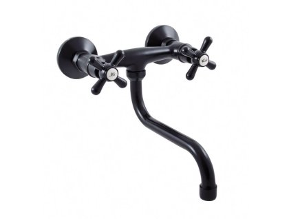 MORAVA RETRO - Umyvadlová/dřezová baterie, Černá - matná MK101.5/21CMAT, RAV Slezák MK101.0/21CMAT