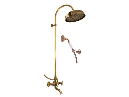 MORAVA RETRO - Vanový systém s baterií, Stará mosaz (Bronz) MK159.5/3SM, RAV Slezák