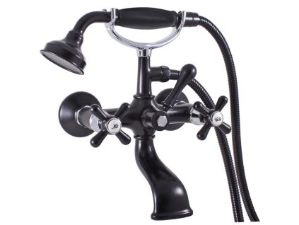 MORAVA RETRO - Vanový set s baterií, Černá matná/Chrom MK159.5/2CMATC, RAV Slezák