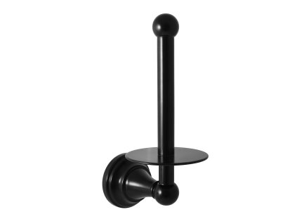 MORAVA RETRO - Koupelnový doplněk Držák toaletního papíru rezervní, Černá - matná MKA0402CMAT, RAV Slezák