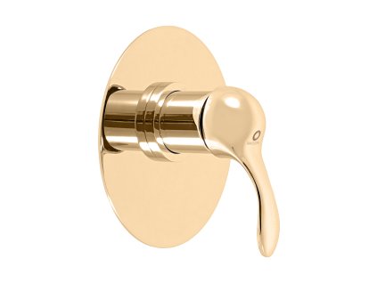 LABE - Sprchová baterie podomítková 1-cestná s tělesem, Zlatá - lesklá L083LZ, RAV Slezák