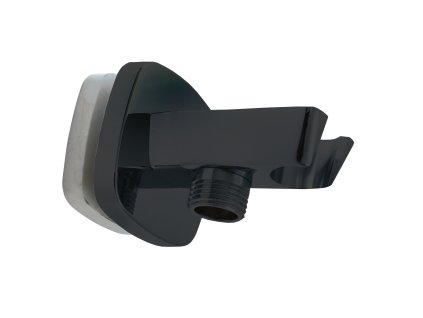 Držák sprchy, s vývodem pro hadici, Černá - matná MD0615CMAT, RAV Slezák