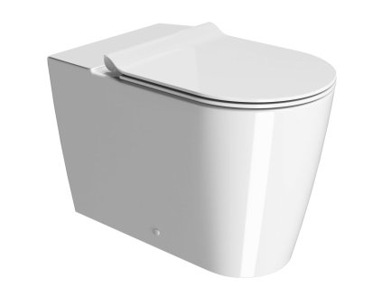 GSI KUBE X WC mísa kombi spodní/zadní odpad, Swirlflush, 36x63cm, bílá ExtraGlaze 941911