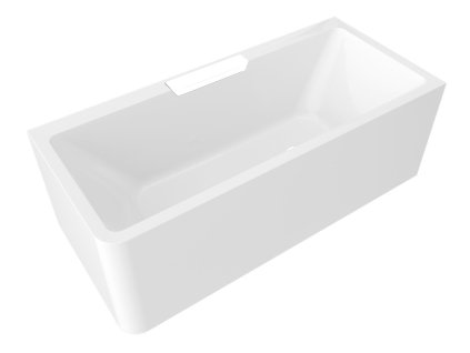 Polysan CASCATA R MONOLITH obdélníková vana 180x80x60cm, kaskáda bílá 73836MR.101