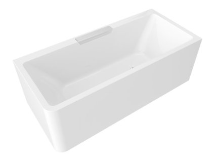 Polysan CASCATA R MONOLITH obdélníková vana 180x80x60cm, kaskáda nerez 73836MR.100