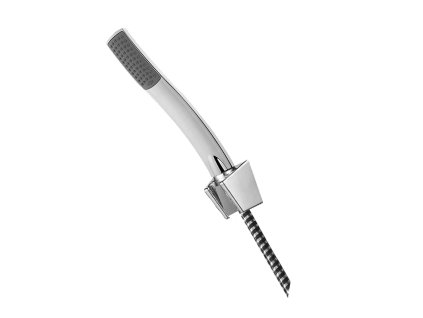 Mereo Vanový set, jednopolohová sprcha, sprchová hadice černá-chrom CB469B