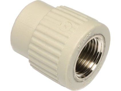 WAVIN EKOPLASTIK PPR přechodka 50mm, 6/4", s kovovým závitem vnitřním, svařovací, voda, PP-R,  SZI05050RCT