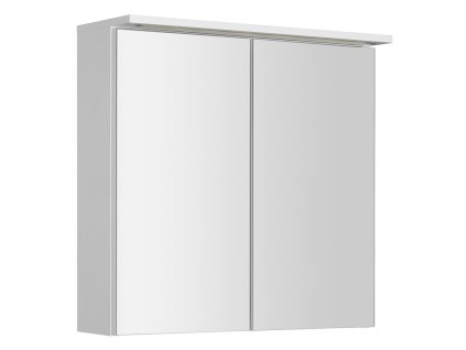 Aqualine KAWA STRIP galerka s LED osvětlením 70x70x22cm, bílá WGL70S