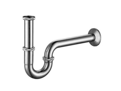 Mereo Umyvadlový sifon kulatý U, 5/4"x ø 32 mm, celokovový, chromovaný CH14