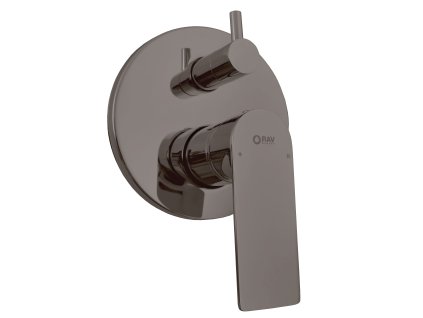 NIL - Vanová/Sprchová baterie podomítková 2-cestná s tělesem, Metal grey - kartáčovaná NL185MGK, RAV Slezák