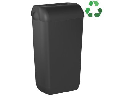 MARPLAST ECOLORED odpadkový koš nástěnný s víkem 23l, ABS, Soft Touch, černá mat A74020VB