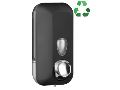 MARPLAST ECOLORED dávkovač tekutého mýdla 550ml, ABS, Soft Touch, černá mat A71401VB