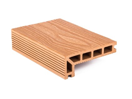 Terasové prkno G21 zakončovací, 2,5 x 14 x 400 cm, Light Wood, WPC, 6391047