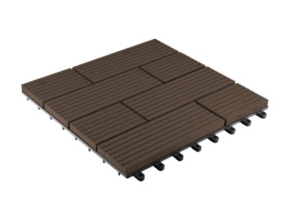 WPC dlaždice G21 Samoa Indický teak 2,3 x 30 x 30 cm, 6391001