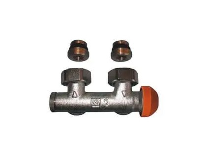 Herz Připojovací šroubení TS-3000 s integrovaným termostatickým ventilem s přednastavením, rohové s adaptéry