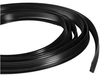 Polysan EASY BLACK zamačkávací těsnění pivotových dveří, 1838mm ND007B