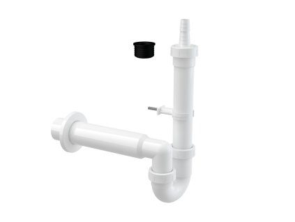 ALCA Sifon trubkový pro pračku nebo myčku, s nátrubkem Ø 17–23 mm, DN 50 APS7-DN50