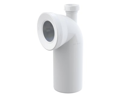 ALCA Dopojení k volně stojícímu WC, koleno 90°, s připojením DN 40, DN 110, délka 230 mm, PP, bílé A90-90P40A