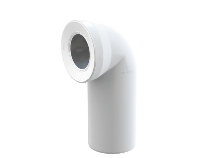 ALCA Dopojení k volně stojícímu WC, koleno 90°, DN 110, délka 230 mm, PP, bílé A90-90A