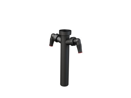 ALCA Mezikus k sifonu DN 40 s převlečnou maticí G 6/4" a dvěma přípojkami Ø 17–23 mm, délka 265 mm, plast A44M-DN40-ECO