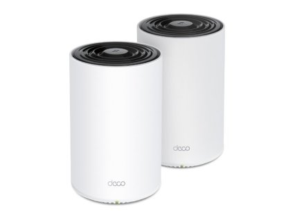 WiFi router TP-Link Deco PX50(2-pack) AX3000 + G15000, WiFi 6E, 1x 2.5GLAN, 2x GLAN / 574Mbps 2,4GHz/ 2402Mbps 5GHz, 52440032