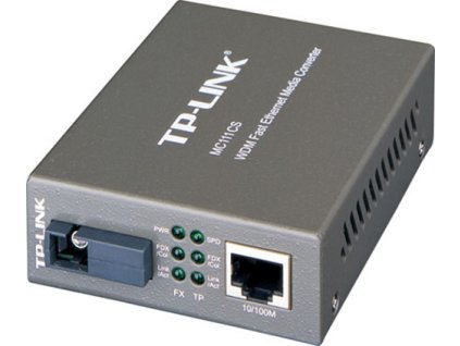 Převodník TP-Link MC111CS WDM Transceiver, 10/100, support SC fiber singlmode - Verze 2 (9V), 5274039