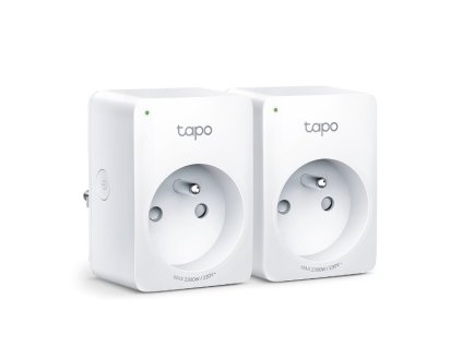Chytrá zásuvka TP-Link Tapo P100 (2-pack) regulace 230V přes IP, Cloud, WiFi, 52410003