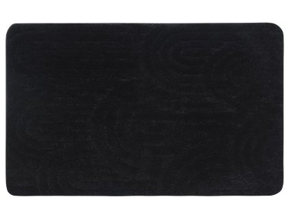 Aqualine RIST koupelnová předložka, 50x80cm, 100% polyester, protiskluz, černá NI8591