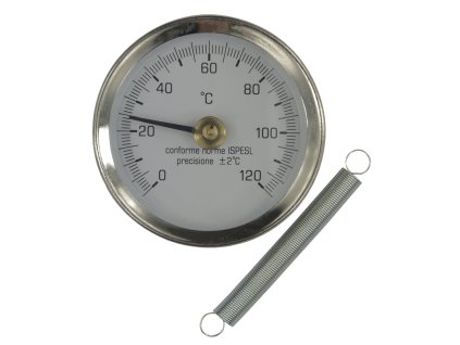 Klum Bimetalový teploměr příložný DN 63, 0 - 120 °C PR3056