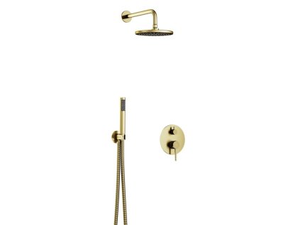 BESCO Podomítkový sprchový set DECCO/ILLUSION I/VEO Zlatá broušená BABPDIIBZ