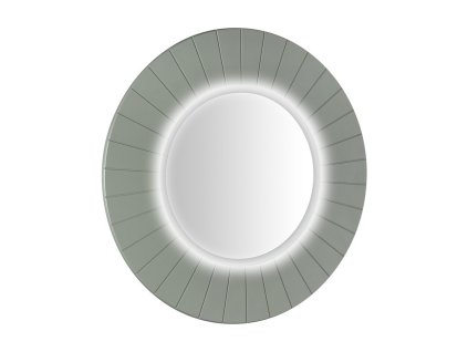 Sapho LUMIRO STRIP kulaté zrcadlo s LED osvětlením v rámu ø 75cm, verde LR750-4444S