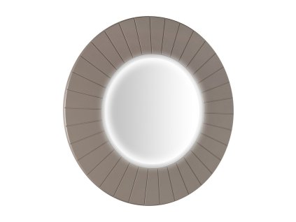 Sapho LUMIRO STRIP kulaté zrcadlo s LED osvětlením v rámu ø 75cm, agila LR750-4343S