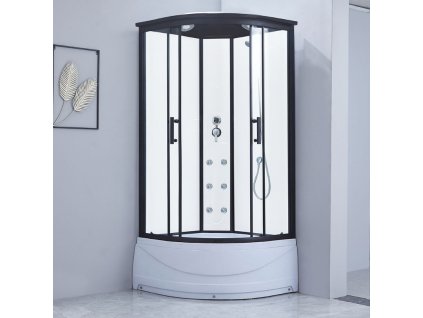 Aplomo Marina white 80x80x220 masážní sprchový box, MO-09902W8