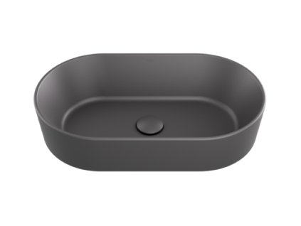 Besco Lova Cera-Line 53 umyvadlo na desku, gun metal, UNCM-53-LOGM