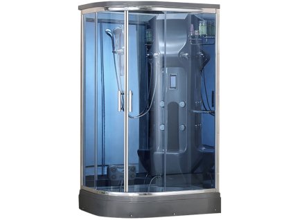 Aplomo Monster Silver L/P 120x88x220 parní masážní sprchový box Orientace: Levá, MO-02188GSL