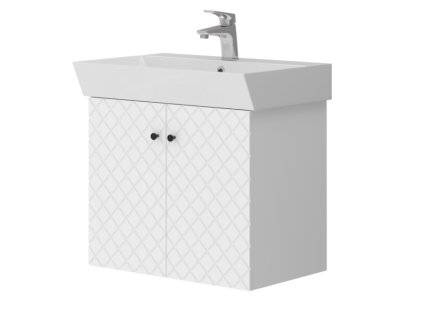 Lavedo Tessera White 60 koupelnová skříňka s umyvadlem, TSR-60_WHITE