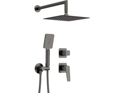 Deante Blur podomítkový sprchový set s baterií, titan, NQL_D9YK