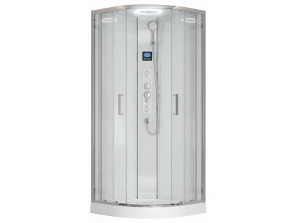 Kerra Masážní sprchový box Orion White Glass 90×90, MBOBG91