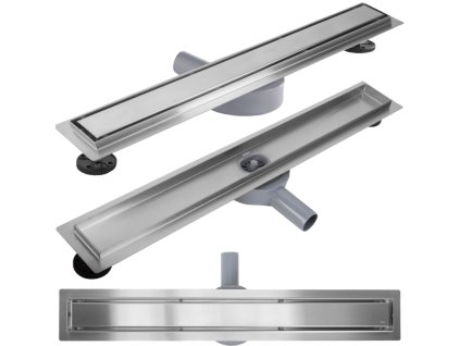 Rea Neox Pro odtokový žlab, kartáčovaný chrom Délka žlabu: 70cm, REA-G5808