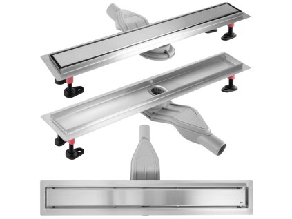 Rea Neox Superflow odtokový žlab, kartáčovaný chrom Délka žlabu: 60cm, REA-G2705