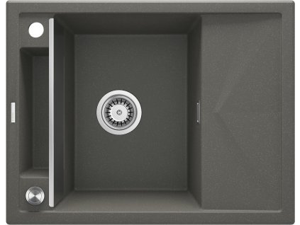 Aplomo Magnetic 64 granitový dřez s odkapávačem, antracit metalic, ZRM_T11A